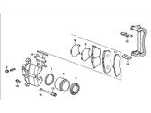 OEM Honda Prelude Caliper Assembly, Driver Side (17Cl-14Vn) (Nissin) - 45230-SD4-672