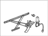 OEM 1989 Honda Accord Regulator Assembly, Right Front Door Power - 72210-SE3-A02