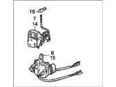 OEM 1987 Honda Accord Lock Assembly, Left Rear Door Power - 72650-SE3-A13