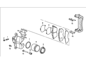 OEM Acura Caliper Assembly, Passenger Side (17Cl-14Vn) (Nissin) - 45210-SD4-672