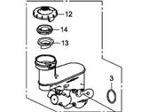 OEM Honda Accord Master Cylinder Set (Coo) - 46101-T2A-305