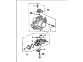 OEM 1998 Honda CR-V Body Assembly, Throttle (Gr65A) - 16400-P3F-A51