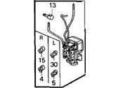 OEM 1992 Honda Civic Lock Assembly, Left Front Door - 72150-SR4-A02