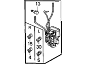 OEM 1994 Honda Civic Lock Assembly, Right Front Door - 72110-SR4-A02