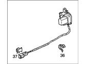 OEM 1993 Honda Civic Actuator, Left Front Door Lock - 72155-SR4-A02