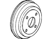 OEM Honda Civic Drum, Rear Brake - 42610-SB2-662