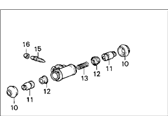 OEM 1989 Honda CRX Cylinder Assembly, Right Rear Wheel - 43300-SB2-003