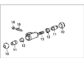 OEM 1989 Honda Civic Cylinder Assembly, Right Rear Wheel - 43300-SB2-003