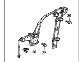 OEM 1996 Honda Accord Regulator Assembly, Driver Side Door Power - 72250-SV2-003