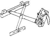 OEM 1984 Honda Accord Regulator, Right Front Door - 75310-SA6-013