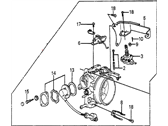 OEM 1985 Honda Accord Body Assembly, Throttle - 16400-PD6-662