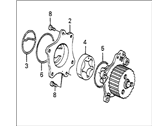 OEM Honda Prelude Pump Assembly, Oil - 15100-PD6-000