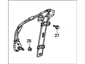 OEM 1997 Honda Accord Regulator Assembly, Right Front Door - 72210-SV4-A11