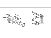 OEM 1998 Honda Odyssey Caliper Sub-Assembly, Left Front - 45019-SM5-000