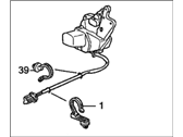 OEM 1994 Honda Accord Actuator Assembly, Left Rear Door Lock - 72655-SV4-013