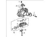 OEM Honda Accord Body Assembly, Throttle (Gr41B) - 16400-P0J-L51