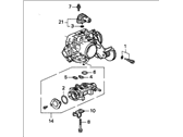 OEM Acura CL Body Assembly, Throttle (Gr40A) - 16400-P0A-L11