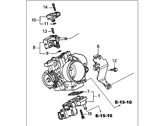 OEM 2002 Honda CR-V Kit Throttle Body - 06160-PPA-A12