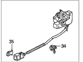 OEM 1996 Honda Civic del Sol Actuator, Right Front Door Lock - 72115-SR2-J11