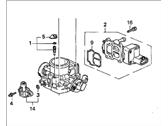 OEM 1997 Honda Civic del Sol Body Assembly, Throttle (Gy07D) - 16400-P1Z-A51