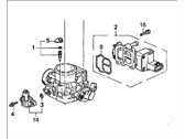 OEM Honda Civic del Sol Body Assembly, Throttle (Gy07D) - 16400-P1Z-A51