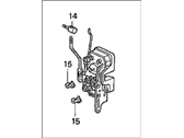 OEM 1995 Honda Civic del Sol Lock Assembly, Right Front Door - 72110-SR2-A12