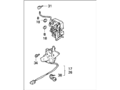 OEM 1998 Honda Odyssey Lock Assembly, Right Rear Door - 72610-SX0-003