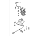 OEM Honda Odyssey Lock Assembly, Left Rear Door - 72650-SX0-003