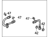 OEM 1999 Honda Odyssey Hose Set, Rear Brake - 01466-SX0-000