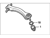 OEM 1988 Honda Accord Arm, Right Rear (Upper) - 52390-SM5-A03