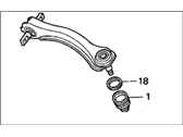 OEM 1990 Honda Accord Arm, Left Rear (Upper) - 52400-SM5-A03