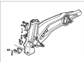 OEM Honda CRX Arm, Right Rear Trailing (Drum) - 52370-SH3-A18
