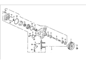 OEM 1993 Honda Prelude Pump Assembly, Power Steering - 56100-P11-020