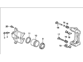 OEM Honda Prelude Caliper, Right Front (Reman) - 06452-SS0-505RM