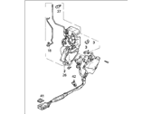 OEM 1992 Honda Prelude Lock Assembly, Passenger Side Door - 72110-SS0-A02