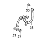 OEM 1995 Honda Civic del Sol Hose Set, Right Front Brake - 01464-SS0-020