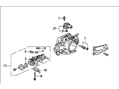 OEM Honda Prelude Body Assembly, Throttle - 16400-P13-A00