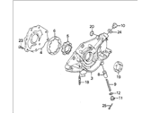 OEM Honda Prelude Pump Assembly, Oil - 15100-PK1-660