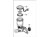 OEM 1989 Honda Prelude Master Cylinder Assembly - 46100-SM4-J04