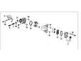 OEM 1988 Honda Prelude Pump Sub-Assembly, Power Steering - 56110-PK1-020