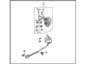 OEM 1995 Honda Civic Lock Assembly, Right Front Power Door - 72110-SR8-A01