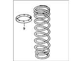 OEM 1990 Honda Civic Spring, Rear (Mitsuboshi Seiko) - 52441-SH4-A05