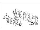 OEM 1990 Acura Legend Caliper Assembly, Driver Side (17Cl-14Vn) (Nissin) - 45230-SK7-003