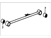 OEM 1986 Honda Civic Arm Assembly, Rear Control (Lower) - 52370-SD9-660