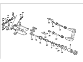 OEM Honda Prelude Caliper Sub-Assembly, Right Rear - 43018-SS0-010