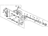 OEM 2007 Honda Accord Caliper Sub-Assembly, Right Rear - 43018-SDR-A00