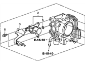 OEM 2013 Honda CR-Z Throttle Body, Electronic Control (Gme5A) - 16400-RTW-003