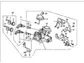 OEM 1989 Honda CRX Body Assembly, Throttle (Gg03A) - 16400-PM5-S02