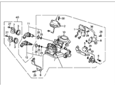 OEM 1989 Honda Civic Body Assembly, Throttle (Gg03A) - 16400-PM5-S02