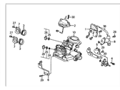 OEM Honda CRX Throttle Body Sub-Assembly, Set - 06164-PM5-A02